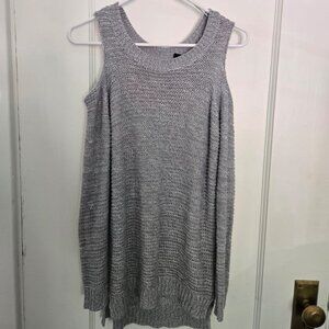 RDI Off-Shoulder Sweater – Light Grey, Size Small